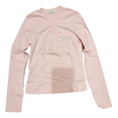 Pre-owned Pinko Glitter T-shirt In Pink