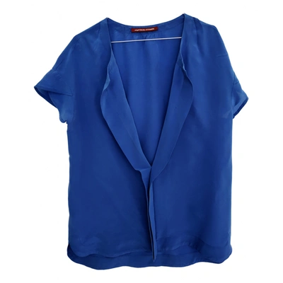 Pre-owned Comptoir Des Cotonniers Silk Blouse In Blue
