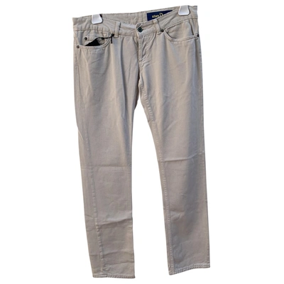 Pre-owned Dondup Straight Jeans In Beige