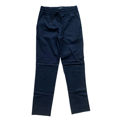 Pre-owned Odeeh Wool Straight Pants In Blue