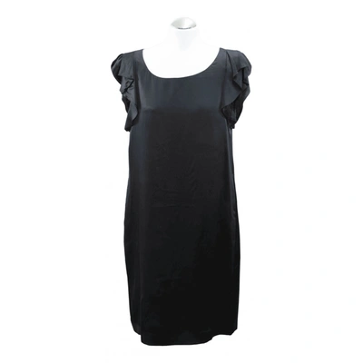 Pre-owned Lk Bennett Silk Mid-length Dress In Black