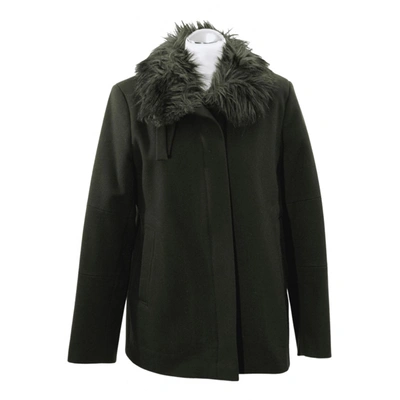 Pre-owned French Connection Wool Coat In Green