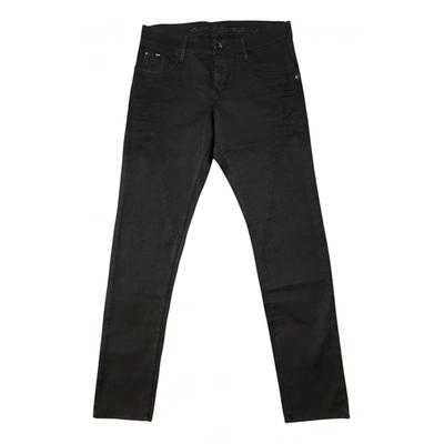 Pre-owned Gas Slim Pants In Black