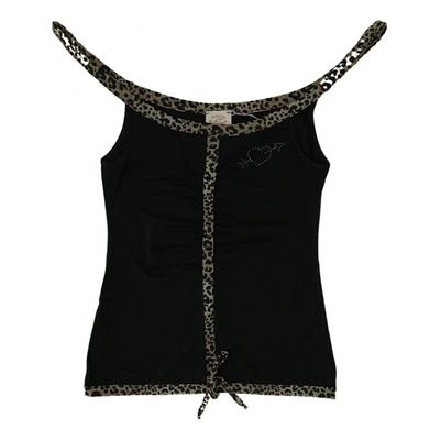 Pre-owned Blumarine Black Polyester Top