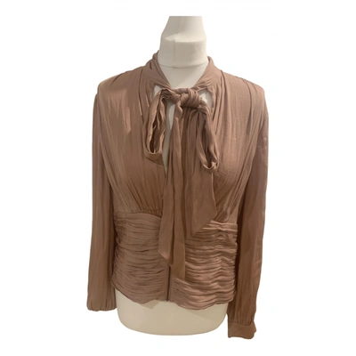Pre-owned Reiss Silk Blouse In Pink