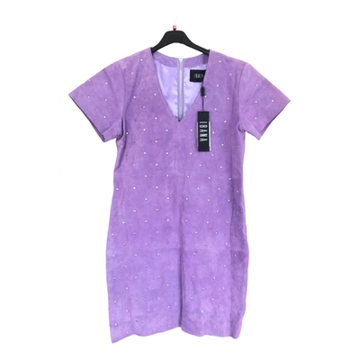 Pre-owned Ibana Mini Dress In Purple