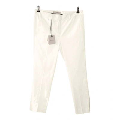 Pre-owned Marella Trousers In White