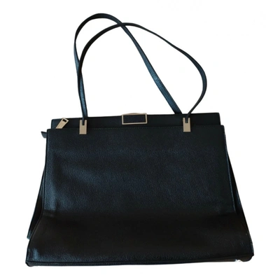 Pre-owned Marella Leather Handbag In Black