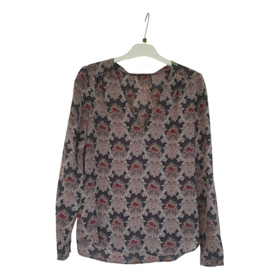 Pre-owned Comptoir Des Cotonniers Silk Blouse In Grey