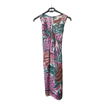 Pre-owned Max & Co Silk Mid-length Dress In Multicolour