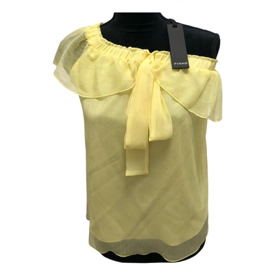Pre-owned Pinko Blouse In Yellow