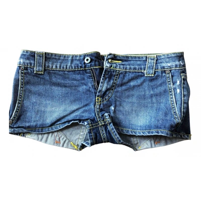 Pre-owned Dondup Blue Denim - Jeans Shorts