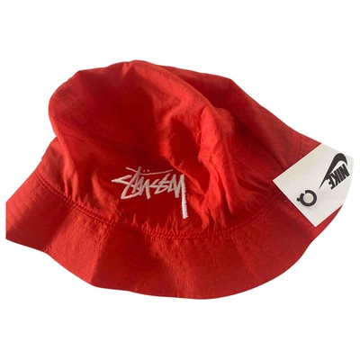 Pre-owned Nike X Stussy Hat In Red