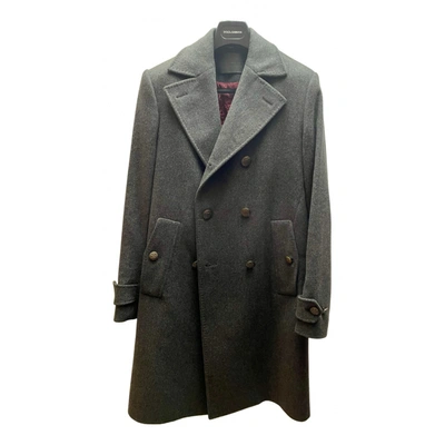 Pre-owned Dolce & Gabbana Cashmere Coat In Anthracite