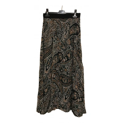 Pre-owned Stella Forest Maxi Skirt In Green