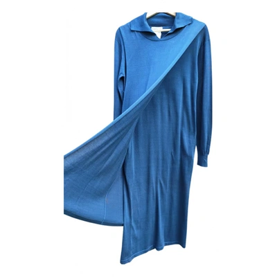 Pre-owned Yohji Yamamoto Mid-length Dress In Blue