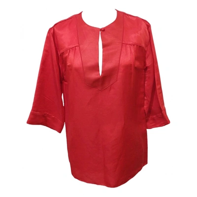 Pre-owned Marc Jacobs Linen Top In Red