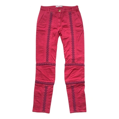 Pre-owned Pierre Balmain Slim Jeans In Pink
