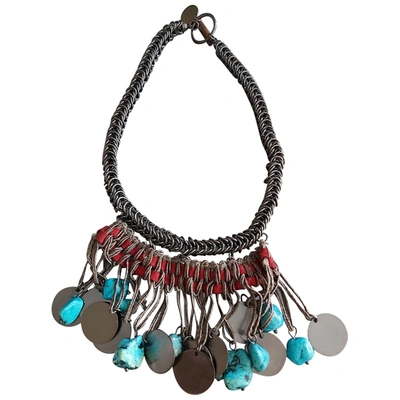 Pre-owned Bimba Y Lola Necklace In Blue