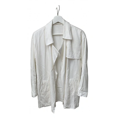 Pre-owned Allsaints Coat In White