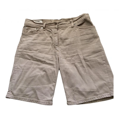 Pre-owned Dondup Beige Cotton Shorts