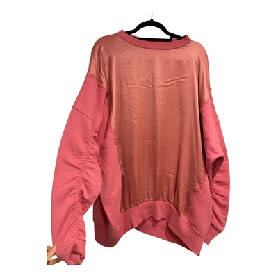 Pre-owned Diesel Silk Sweatshirt In Pink