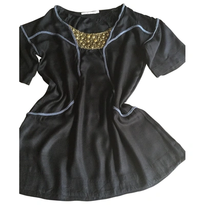 Pre-owned Virginie Castaway Dress In Black