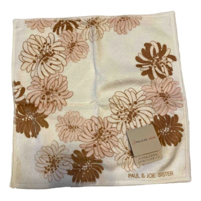 Pre-owned Paul & Joe Sister Silk Handkerchief In Brown