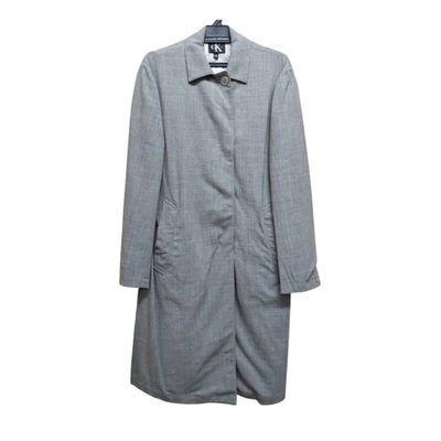 Pre-owned Calvin Klein Trenchcoat In Grey