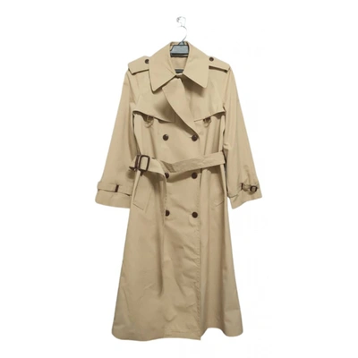 Pre-owned Etienne Aigner Trench Coat In Khaki