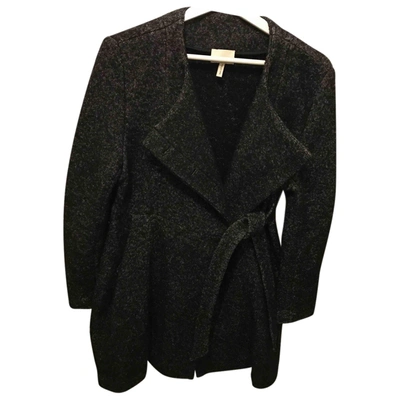 Pre-owned Rodier Wool Coat In Black