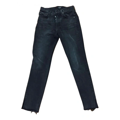 Pre-owned Grlfrnd Straight Jeans In Black