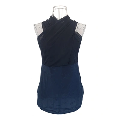 Pre-owned Max & Co Silk Vest In Blue