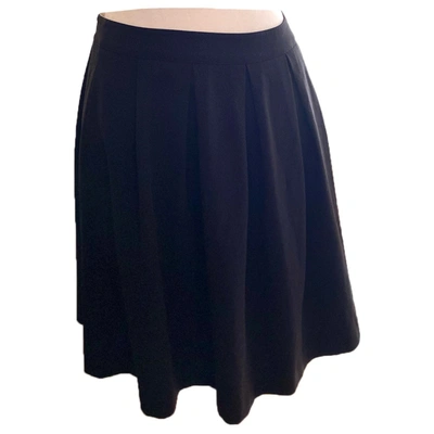 Pre-owned Stefanel Skirt In Black