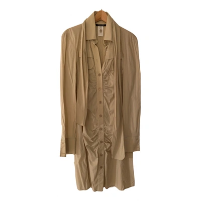 Pre-owned Patrizia Pepe Mid-length Dress In Beige