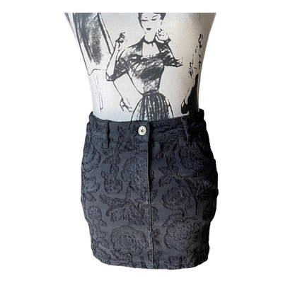 Pre-owned Patrizia Pepe Mini Skirt In Black