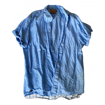 Pre-owned Scotch & Soda Linen Shirt In Navy