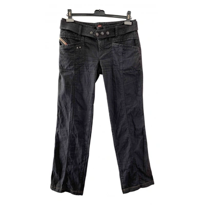 Pre-owned Diesel Straight Jeans In Black