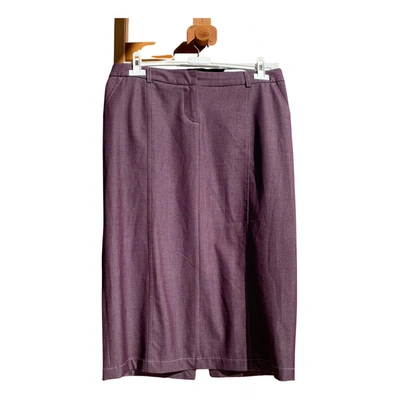 Pre-owned Trussardi Mid-length Skirt In Purple