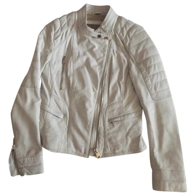 Pre-owned Oakwood White Leather Jacket