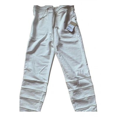 Pre-owned Band Of Outsiders Trousers In Ecru