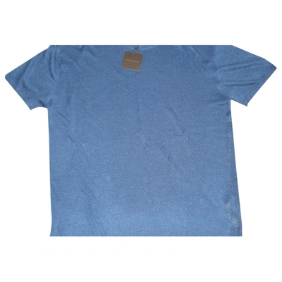 Pre-owned Adolfo Dominguez Linen T-shirt In Blue
