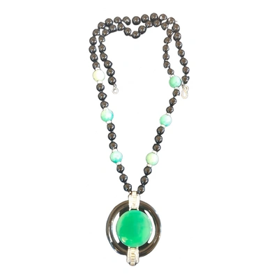 Pre-owned Kenneth Jay Lane Necklace In Green