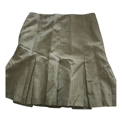 Pre-owned Barbara Bui Wool Skirt Suit In Grey