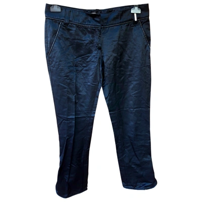 Pre-owned Byblos Trousers In Black