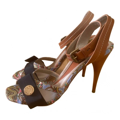 Pre-owned Etro Leather Sandals In Brown