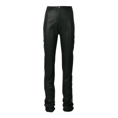 Pre-owned Romeo Gigli Wool Slim Pants In Black