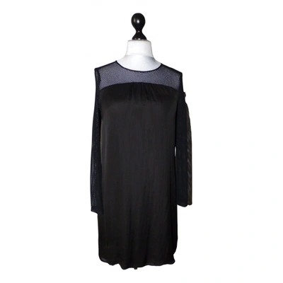 Pre-owned One Step Silk Dress In Black