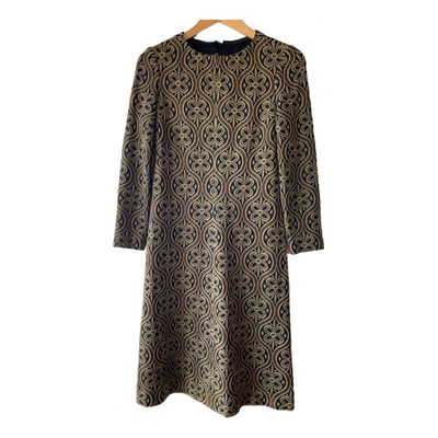 Pre-owned Pierre Balmain Mid-length Dress In Gold