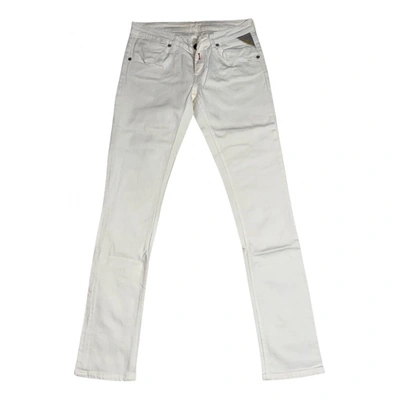 Pre-owned Replay Jeans In White